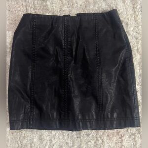 Free People Black Mini Skirt